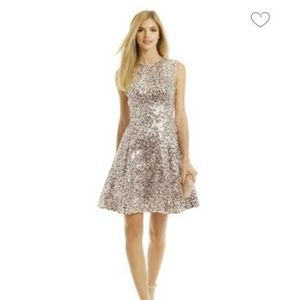Kate Spade Rose Gold Sequin Party Dress.